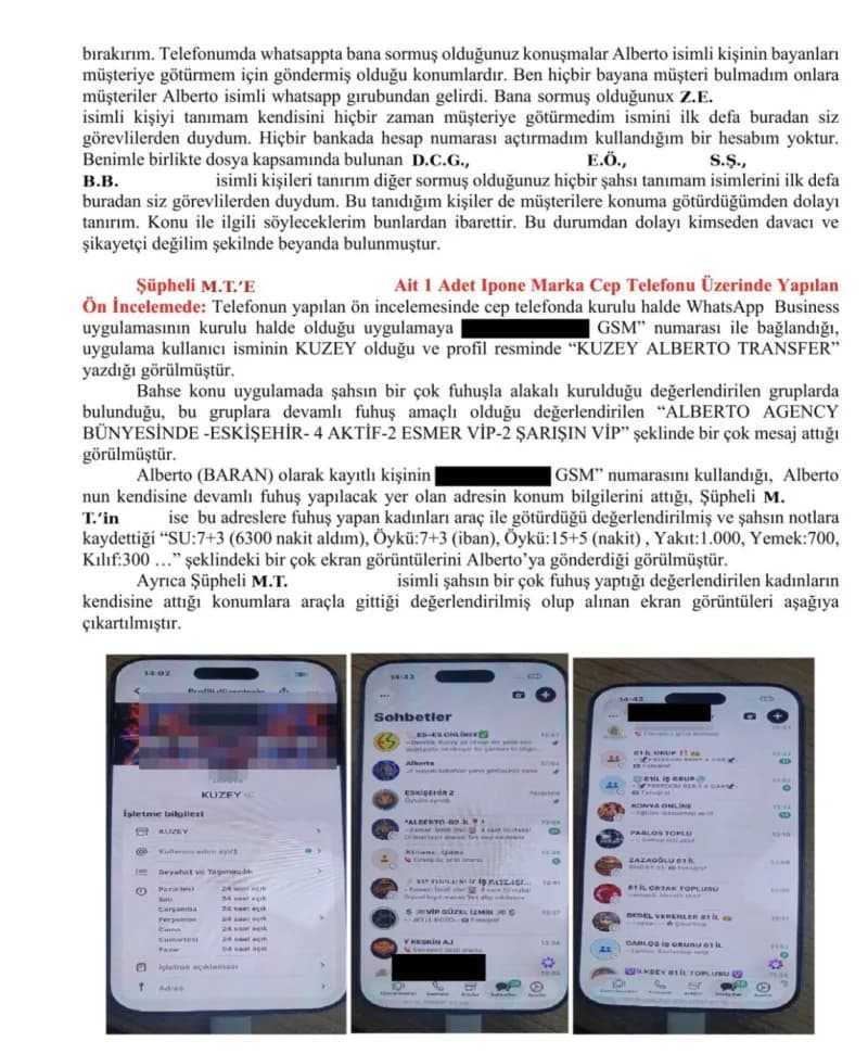 Dijital incelemelerde, internet sitelerinde verilen ilanlar üzerinden organizasyon yürütüldüğü tespi