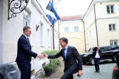 Estonya Başbakanı Kristen Michal ve NATO Genel Sekreteri Mark Rutte ortak basın toplantısında konuşuyor