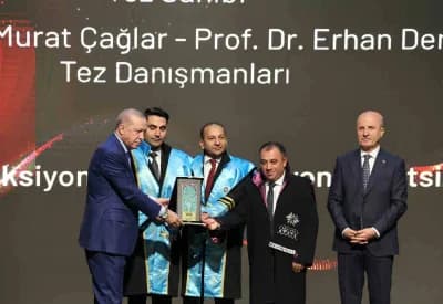 Erzurum Teknik Üniversitesi'nde matematik alanında yılın doktora tezi ödül töreni