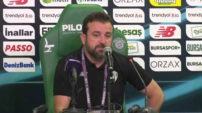 Bursaspor Teknik Sorumlusu Fatih Şen maç sonrası basın toplantısında konuşuyor