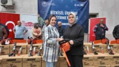 Düzce’de fındık üreticilerine motorlu testere ve budama makası dağıtımı töreni