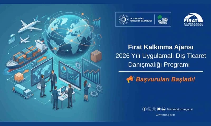 Fırat Kalkınma Ajansı tarafından TRB1 Bölgesi işletmelerine uygulamalı dış ticaret danışmanlığı