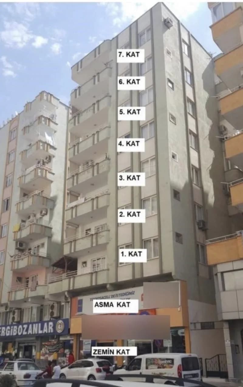 Gaziantep’te 6 Şubat depremlerinde yıkılan ve 51 kişinin ölümüne neden olan Furkan Apartmanı (Arşiv)