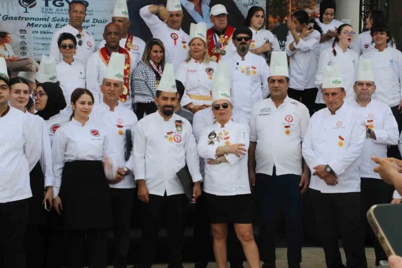 Antalya’da düzenlenen Uluslararası Gastronomi ve Mutfak Yıldızları Festivali etkinlik alanı ve