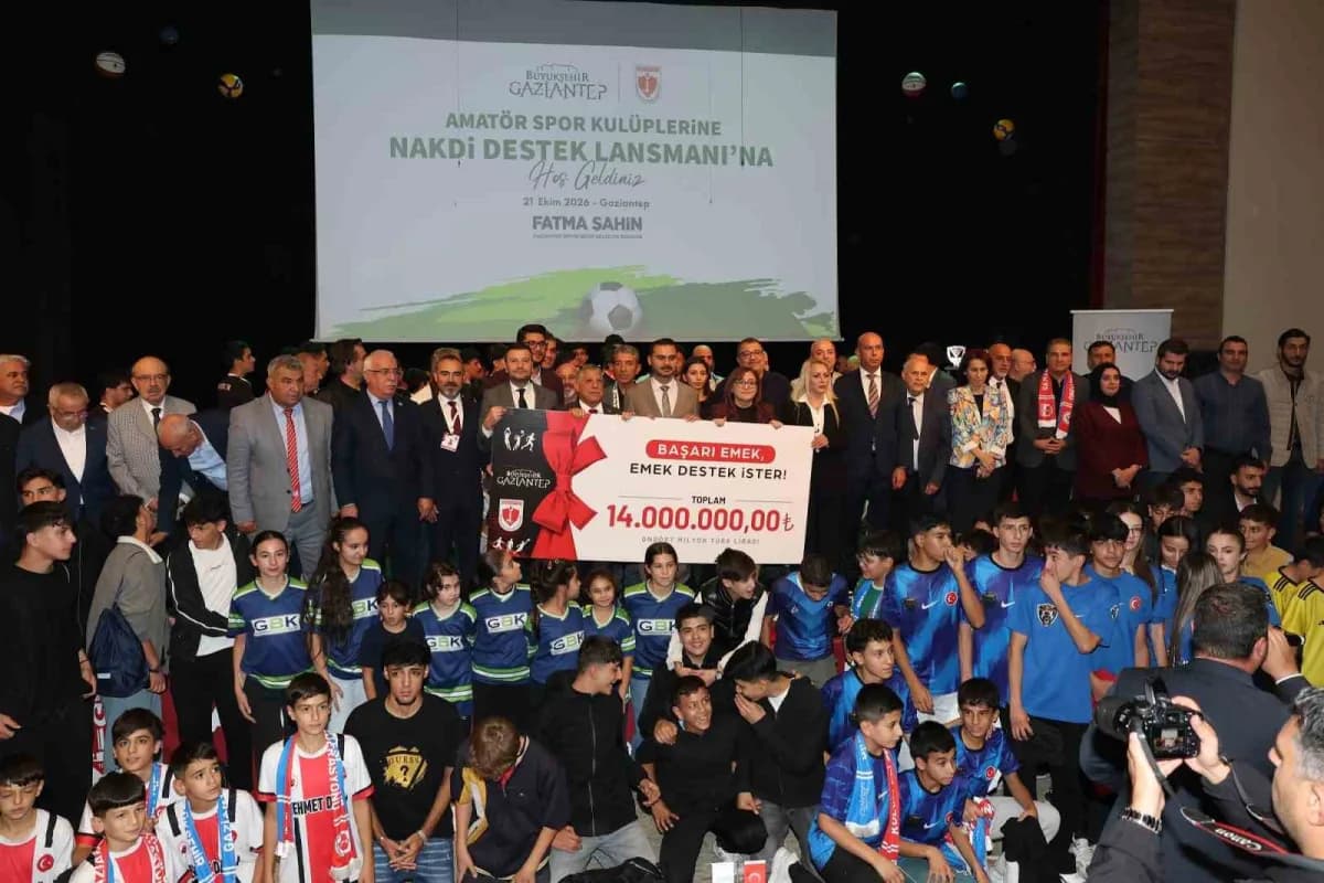 Gaziantep Büyükşehir’den Amatör spora bu yıl da 14 milyon TL'lik dev Destek
