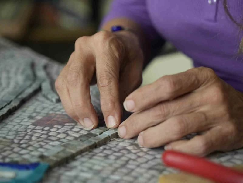 Gaziantep’te atık malzemeler mozaik sanatıyla hayat buluyor