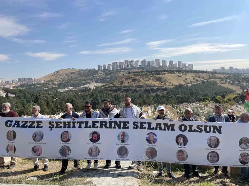 Ankara’da 7 Ekim Aksa Tufanı hareketinden sonra Türkiye’ye gelip şehit olanlar için anma töreni düzenlendi.