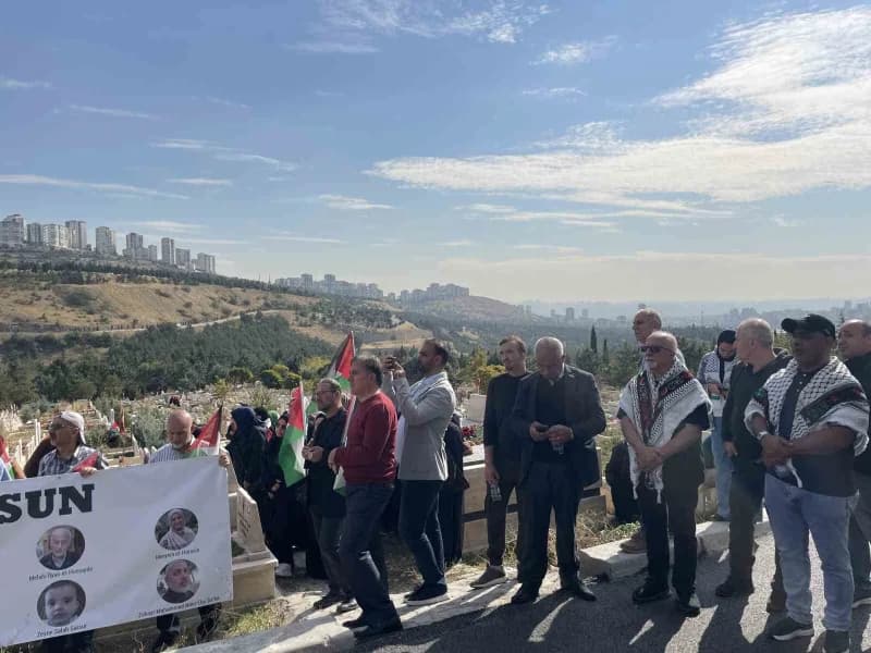 Ankara’da 7 Ekim Aksa Tufanı hareketinden sonra Türkiye’ye gelip şehit olanlar için anma töreni düzenlendi.