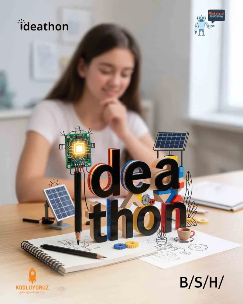 Geleceği Kodlayanlar Ideathon programı kapsamında beyaz eşya sektöründe sürdürülebilirlik temalı yarışma afişi