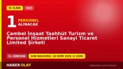 Giresun Çambel İnşaat Taahhüt Turizm ve Personel Hizmetleri işçi alımı ilanı