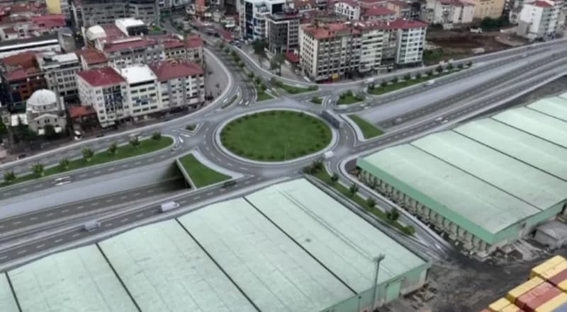 Giresun’da uzun süredir kentin gündeminde bulunan Liman Kavşağı’na yapılması planlanan farklı seviyeli kavşak (Dal-çık)