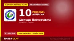 Giresun Üniversitesi öğretim üyesi alımı için başvuru süreci ve kadro detayları