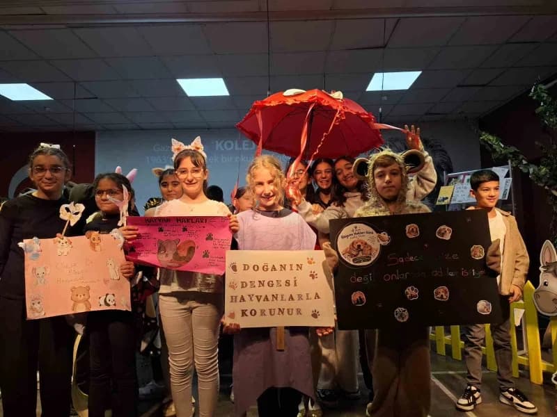 GKV’li miniklerden Hayvan Hakları için anlamlı eylem