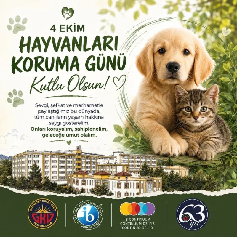 Hayvan dostu GKV’li öğrencilerden örnek davranış