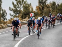 GranFondo Yalova amatör bisiklet yarışında pedal çeviren sporcular ve Yalova doğal güzellikleri