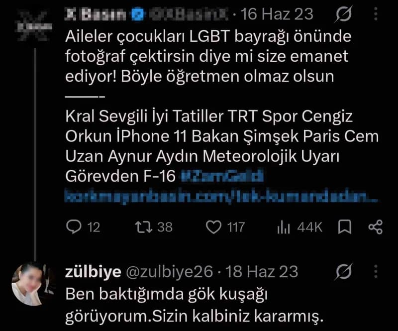 Şahsın paylaşımı
