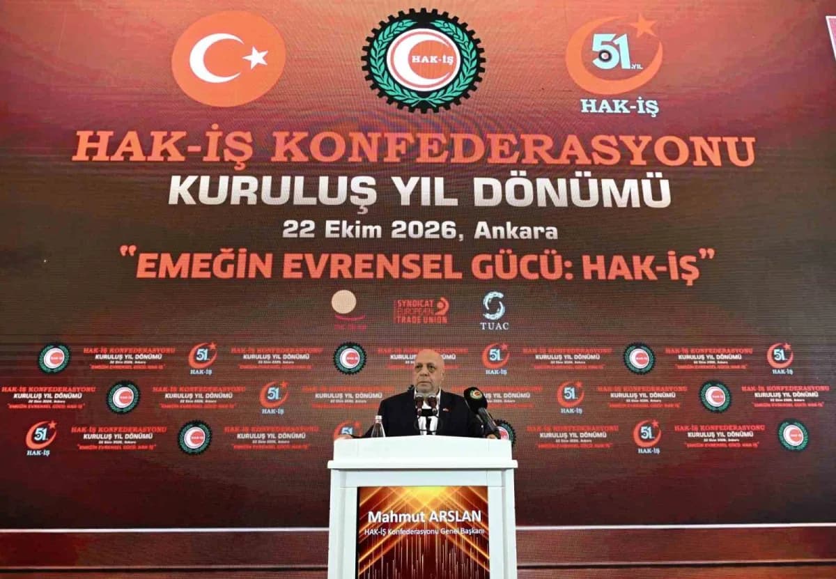 HAK İşçi Sendikaları Konfederasyonu (HAK-İş), kuruluşunun 51’inci yıl dönümünü "Emeğin Evrensel Gücü