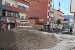 Hakkari’de KPSS Ön Lisans sınavı için inşaat ve altyapı çalışmalarının durdurulduğu sınav merkezi çevresi