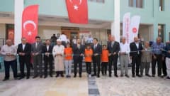 Hatay Kırıkhan’da deprem sonrası inşa edilen Marangozlar Camii’nin ibadete açılış töreni