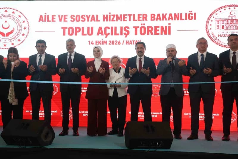 Bakan Göktaş, Hatay Valiliği ziyaretinin ardından yeni inşa edilen Hatay Aile ve Sosyal Hizmetler İl Müdürlüğü binasında