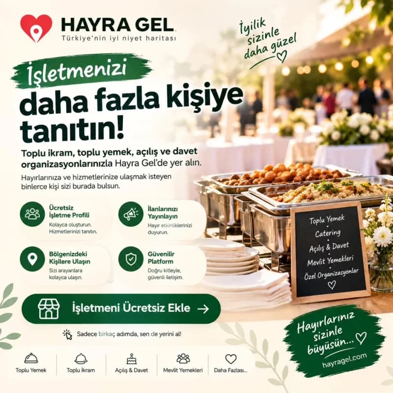 Günlük sosyal hayatımızda yaşadığımız şehirlerde yapılan hayırların tek bir çatı altında toplandığı "Hayra gel" isimli p