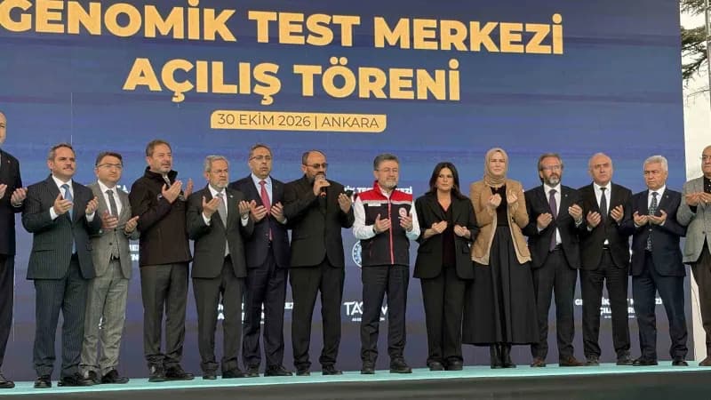 Tarım ve Orman Bakanı İbrahim Yumaklı, Lalahan Genomik Test Merkezi açılışında konuşma yapıyor