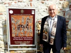 Çeşme Kalesi Ceneviz Kulesi’nde açılan Homeros ve Troya sergisinden sanat eserleri