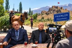 Erzurum Pasinler ilçesinde 'İki Hasankale' belgeseli çekimlerinden kültürel ve tarihî mekan görüntüleri