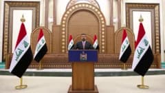 Irak Başbakanı Ali Zeydi Egemenlik Günü konuşması yaparken