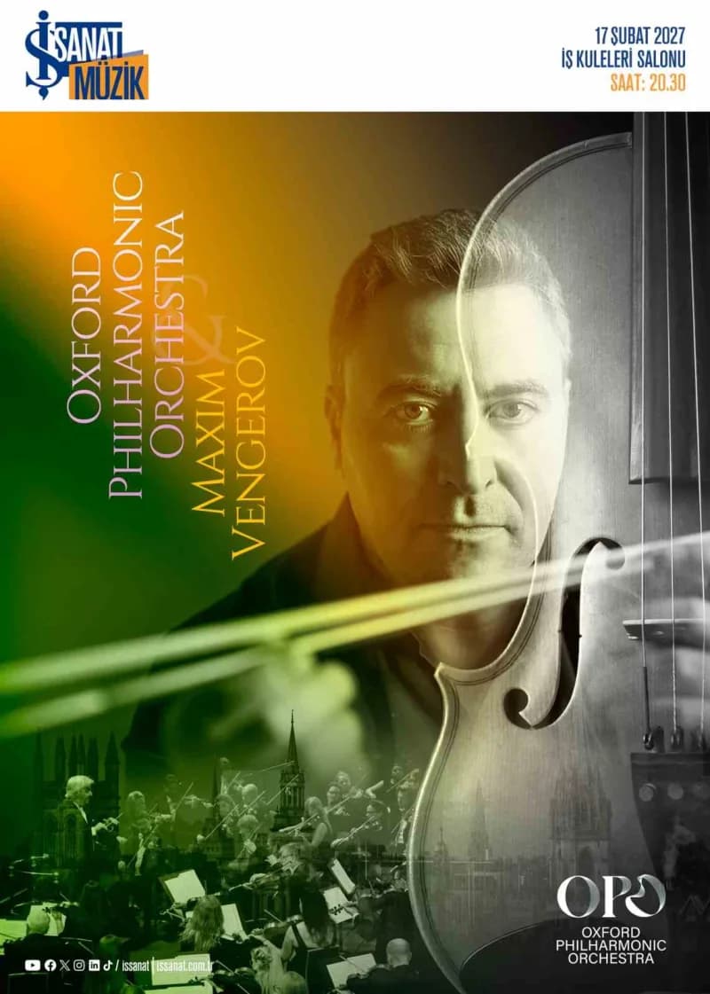 Yeni sezon programında Keman virtüözü Maxim Vengerov sahne alacak