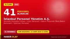İSPER İstanbul Personel Yönetim A.Ş. 41 sürekli işçi alımı ilanı başvuru tarihleri ve kadro bilgileri