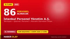 İSPER İstanbul Personel Yönetim AŞ 86 daimi işçi alımı ilanı başvuru detayları