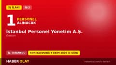 İSPER İstanbul Personel Yönetim A.Ş. garson işçi alımı ilanı 2026