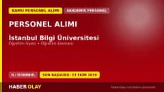 İstanbul Bilgi Üniversitesi öğretim üyesi ve elemanı personel alımı ilanı 2026