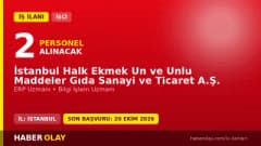 İstanbul Halk Ekmek uzman personel alımı için başvuru detayları ve şartları
