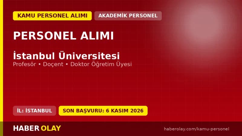 İstanbul Üniversitesi öğretim üyesi alımı için başvuru yapan akademisyenler
