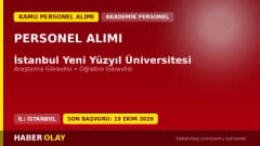 İstanbul Yeni Yüzyıl Üniversitesi öğretim elemanı alımı için başvuru yapan adaylar