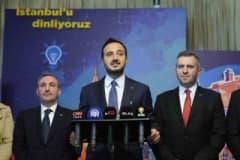 AK Parti İstanbul İl Başkanı Abdullah Özdemir Sultanbeyli’de İstanbul’u Dinliyoruz programında konuşma yapıyor
