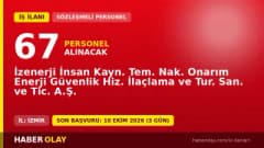 İzenerji engelli personel alımı için farklı pozisyonlarda 67 kişilik kadro açtı, başvurular 10 Ekim 2026'ya kadar devam
