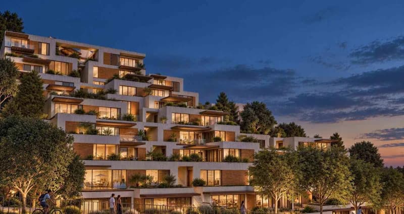 İzmir Ballıkuyu Kentsel Dönüşüm Projesi kapsamında tarihi Kadifekale çevresinde topoğrafyaya uyumlu teras evler ve düşük