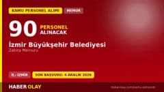 İzmir Büyükşehir Belediyesi zabıta memuru alımı için başvuru yapan adaylar