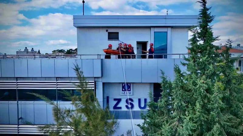İZSU Genel Müdürlüğü Buca Şube Müdürlüğü hizmet binasında, olası yangın ve Acil durumlara karşı hazırlıkların güçlendiri