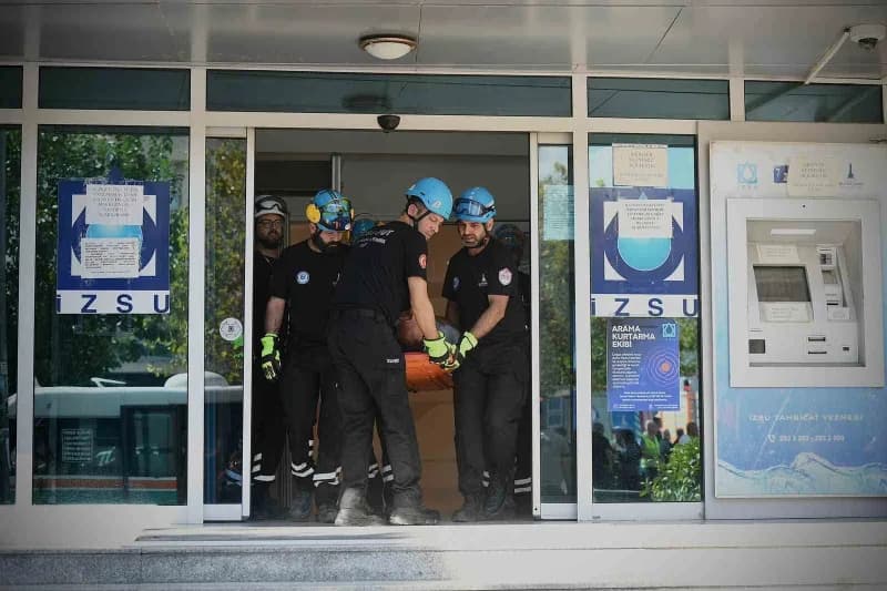 İZSU Genel Müdürlüğü Buca Şube Müdürlüğü hizmet binasında, olası yangın ve Acil durumlara karşı hazırlıkların güçlendiri