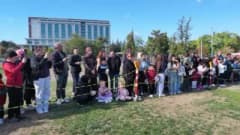 Kırıkkale’de Dünya Hayvanları Koruma Günü etkinliğinde K9 arama kurtarma köpekleri çocukları arıyor