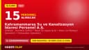 Kahramanmaraş Su ve Kanalizasyon İdaresi Personel A.Ş. işçi alımı ilanı