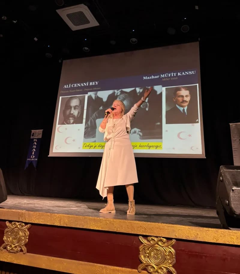 Emekli Tarih Öğretmeni Araştırmacı yazar Şerife Öztürk konuşma yaptı