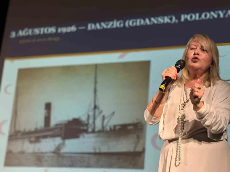Emekli Tarih Öğretmeni Araştırmacı yazar Şerife Öztürk konuşma yaptı
