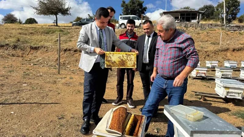 Çayıralan Kaymakam Vekili Emre Açar üretici Bayram orhanı ziyareti