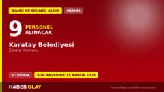 Karatay Belediyesi zabıta memuru alımı için başvuru yapan adaylar