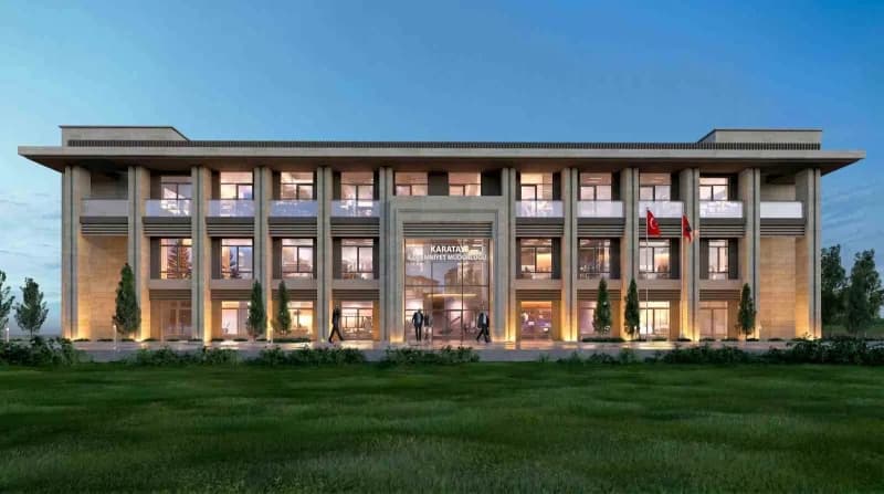 Karatay İlçe Emniyet Müdürlüğü Hizmet binasının temeli, düzenlenen törenle atıldı.